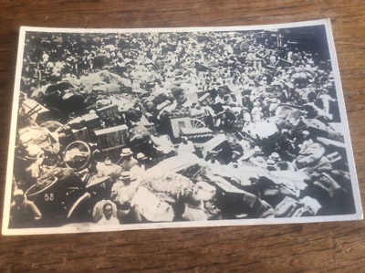 Echt Foto Postkarte Japanisch Nagasaki Erdbeben Naturkatastrophe 1923 Japan