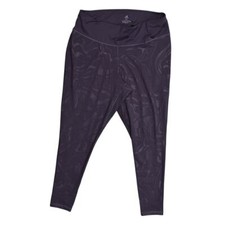 Adidas Purple Plus 3X Compression Leggings Polyester Gym run