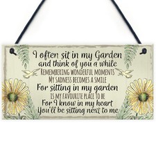 Garden Plaque Summer House Sign Garden Shed Friendship Mum Nan Memorial Gift