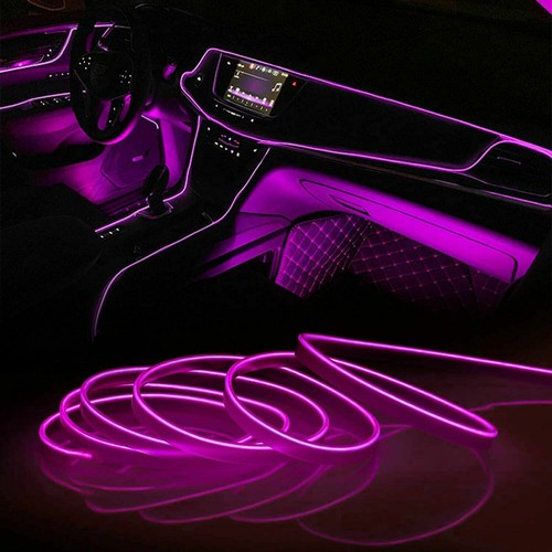 Car Interior LED Atmosphere Decor Light Strip 2M/3M/5M for Mood Lighting - Picture 13 of 45