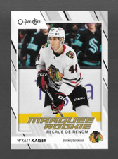 2023-24 O-PEE-CHEE MARQUEE ROOKIE WYATT KAISER CHICAGO BLACKHAWKS RC #556