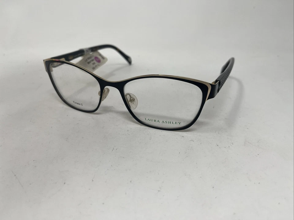 LAURA ASHLEY GRACE 1 TINTA NEGRO TORTUGA ORO 52-17-135 FLEX BISAGRA GAFAS FA15 Foto 3 de 4