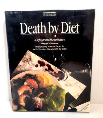BePuzzled: Death By Diet VTG 1993 Murder Mystery Puzzle 500 Pc 20 X 20'' New!