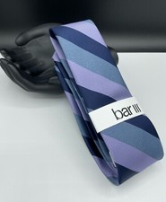 Bar III Men's Silk  Poly Blend Tie  Purple/Blue  Striped  Narrow  MSRP 55.