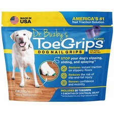 Dr Buzby's XLarge ToeGrips for Dogs,Instant Traction on Wood/Hardwood Floors,...