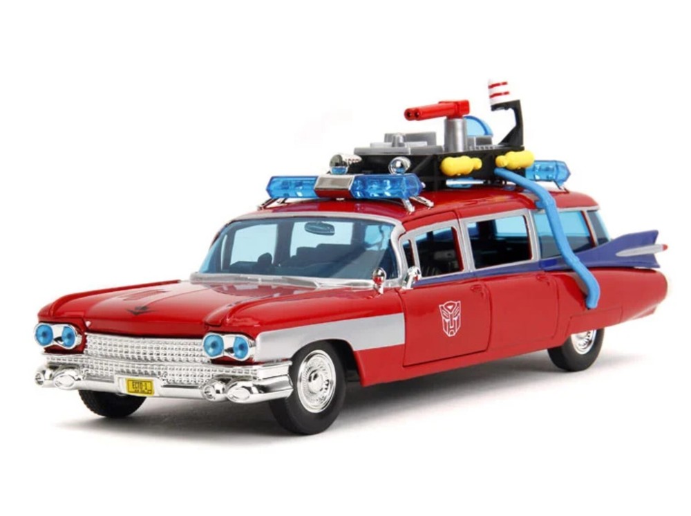 Jada Ghostbusters x Transformers Mashup 1:24 Scale Ecto-1 Die-Cast ***IN-STOCK**