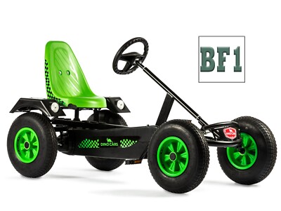 PEDAL GO KART DINO SPORT BF1 GRÜN Kinder Erwachsene robustes Tretkart Übernachtung möglich