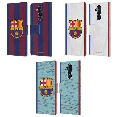 OFFICIAL FC BARCELONA 2023/24 CREST KIT LEATHER BOOK CASE FOR NOKIA PHONES