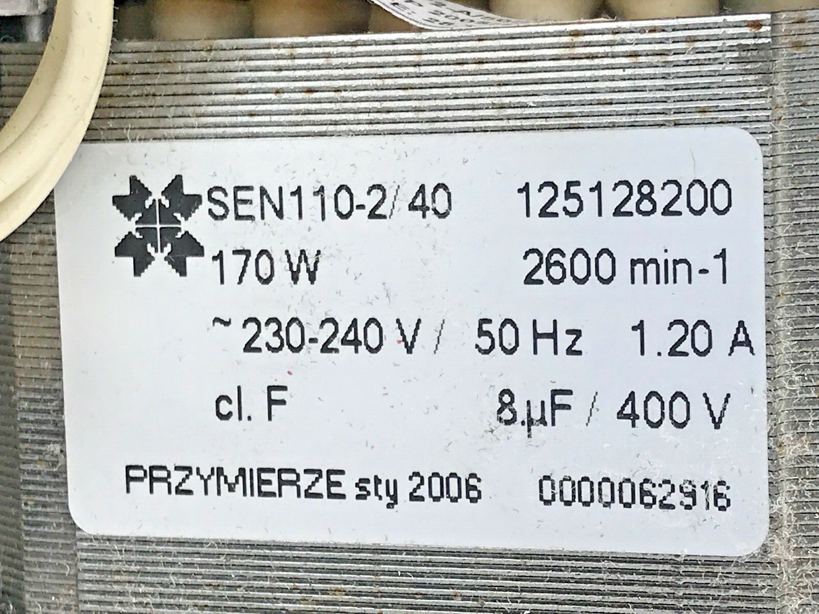 Trockner Electrolux . Antriebsmotor SEN110-2/40.Guter Zustand. | eBay 