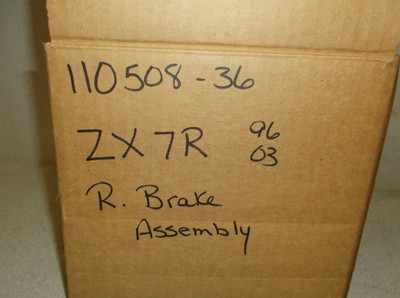 Used Rear Brake Assembly for a 1996 – 2003 Kawasaki ZX7R Ninja | eBay