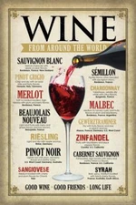 Wine From Around The World Cool Wall Art Print Poster 16x24