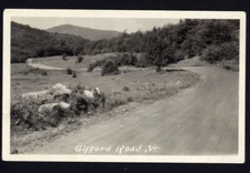 RPPC - GIFFORD ROAD VERMONT VT * real photo posted September 1942 message stamp 
