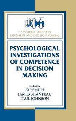 Psychological Investigations of Competence in De, , Very Good