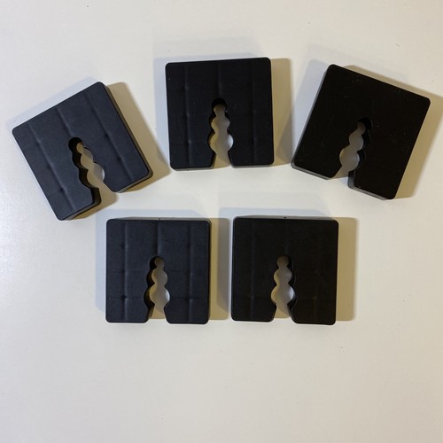 5 Piece Spacer Blocks Plastic Spacer under Casual Wear Pads 10mm Black