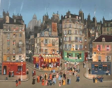 M. Delacroix Le Grand Bal Limited Lithograph Print Art