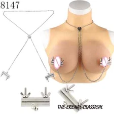 Stainless Steel Breast Clamp Breast Clip Women Chest Pleasure Breast Stimulator