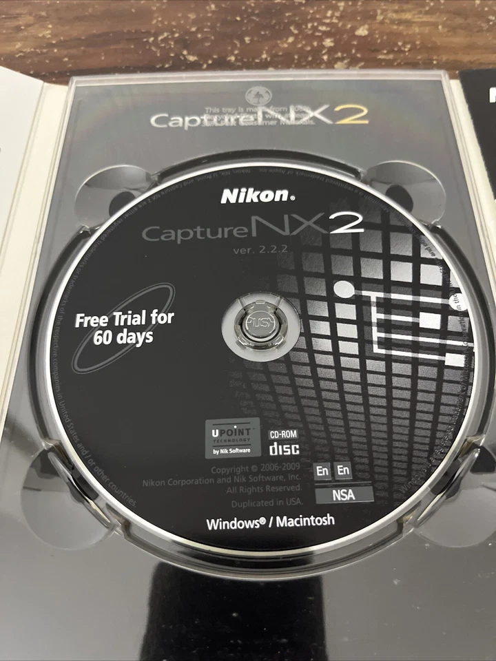 Nikon Capture NX 2 Camara Software CD Trial Version  Windows & Mac Computer - Image 4 of 4