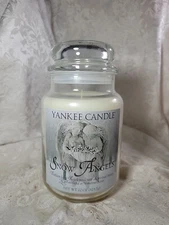 Yankee Candle SNOW ANGEL'S Large Jar - Unique Label - NEW HTF- Retired Scent