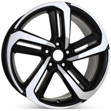18 New Accord Sport Style Black Machine Wheels Rims Fits Honda 5x114.3 Hfp