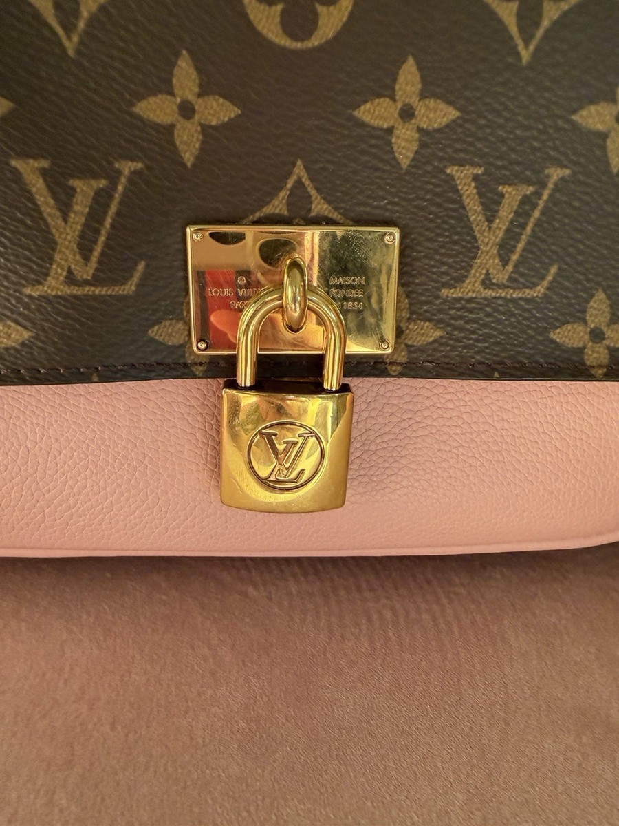 Louis Vuitton Monogram Venus Lockme Pink Leather Flap Bag