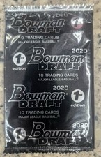 2020 BOWMAN DRAFT BASEBALL 1ST EDITION PACK NEW SEALED WITT JR. SKUBAL ALVAREZ