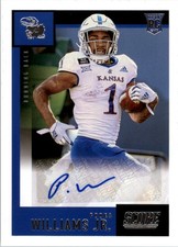 2021 Panini Chronicles Draft Pick Score Rookie Auto 36 Pooka Williams Jr Auto FB