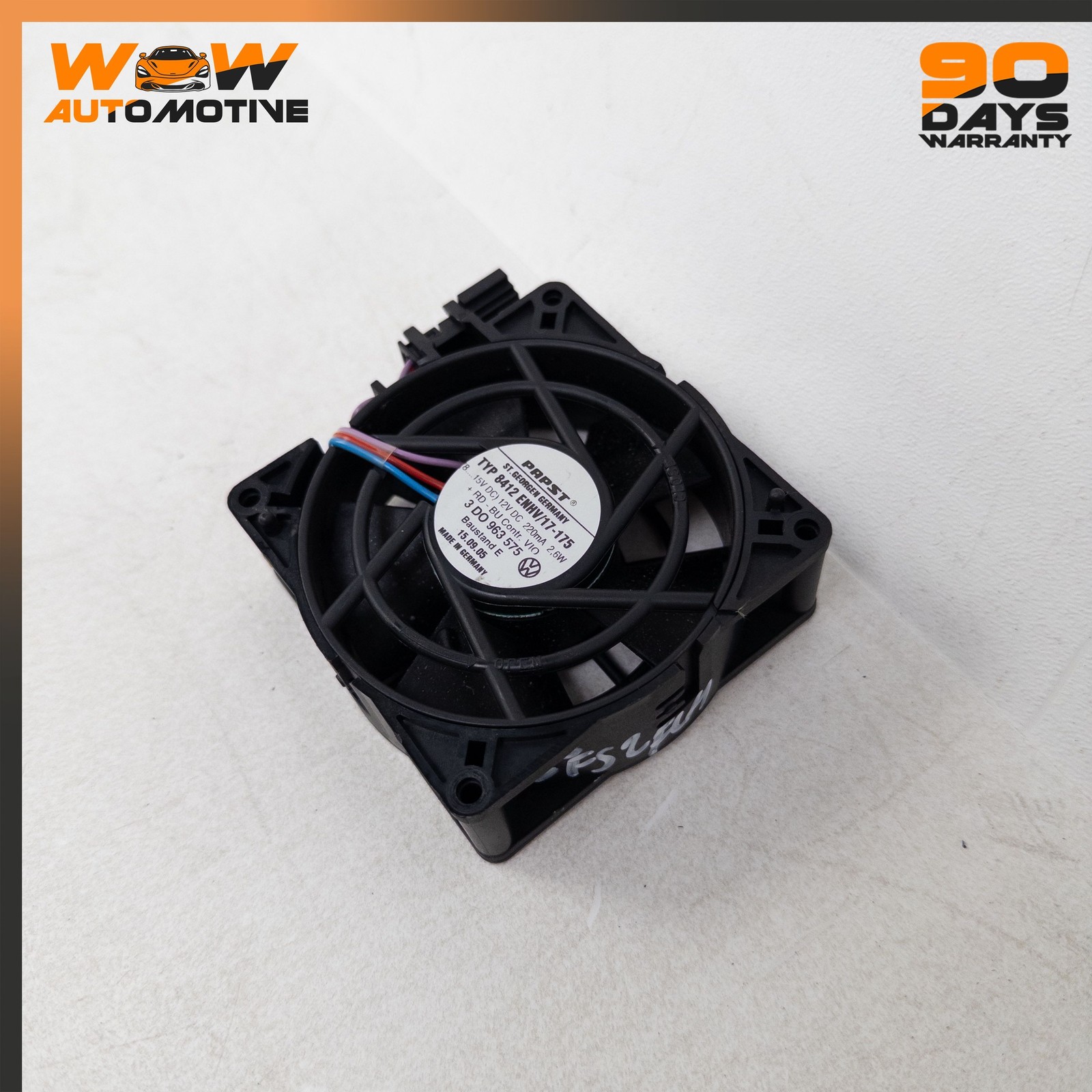 06-13 BENTLEY CONTINENTAL FLYING SPUR FRONT LEFT RIGHT SEAT BLOWER COOLER FAN OE