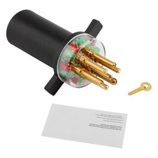 7-Way Round Pin Tractor Trailer Light Cord Tester 7 Way Light Plug Tester Rep...