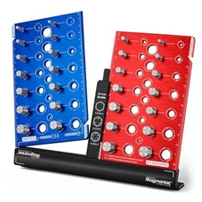 Nut and Bolt Thread Checker Standard & Metric with Portable Base | 28 Nut and 