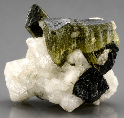 Natural Green Cap Tourmaline Crystal on Albite Specimen | Astak, Nala | 9.67g