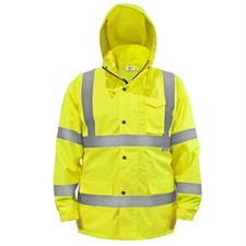 safety jacket Lightweight PU-coated rain jack...