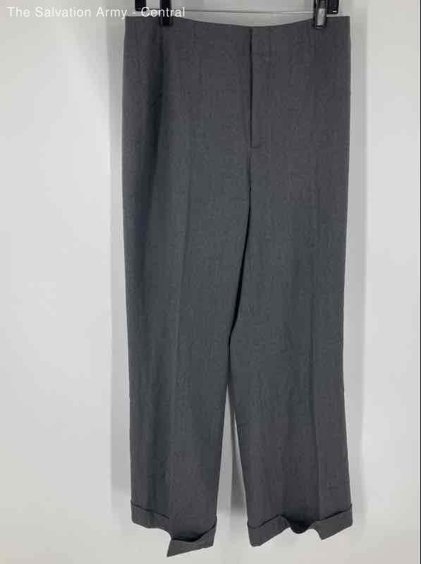Banana Republic Womens Gray Camden Flat Front Stretch Dress Pants Size 12