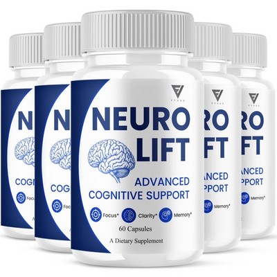 (5 Pack) Neuro Lift Advanced Cognitive Support Daily Supplement (300 Capsules)