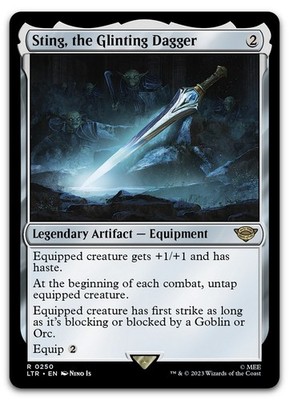 Sting, the Glinting Dagger #250 (NM) Lord of the Rings LTR Magic MTG