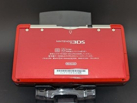 B4589 Nintendo 3DS console Metallic Red Japan w/pen game fx