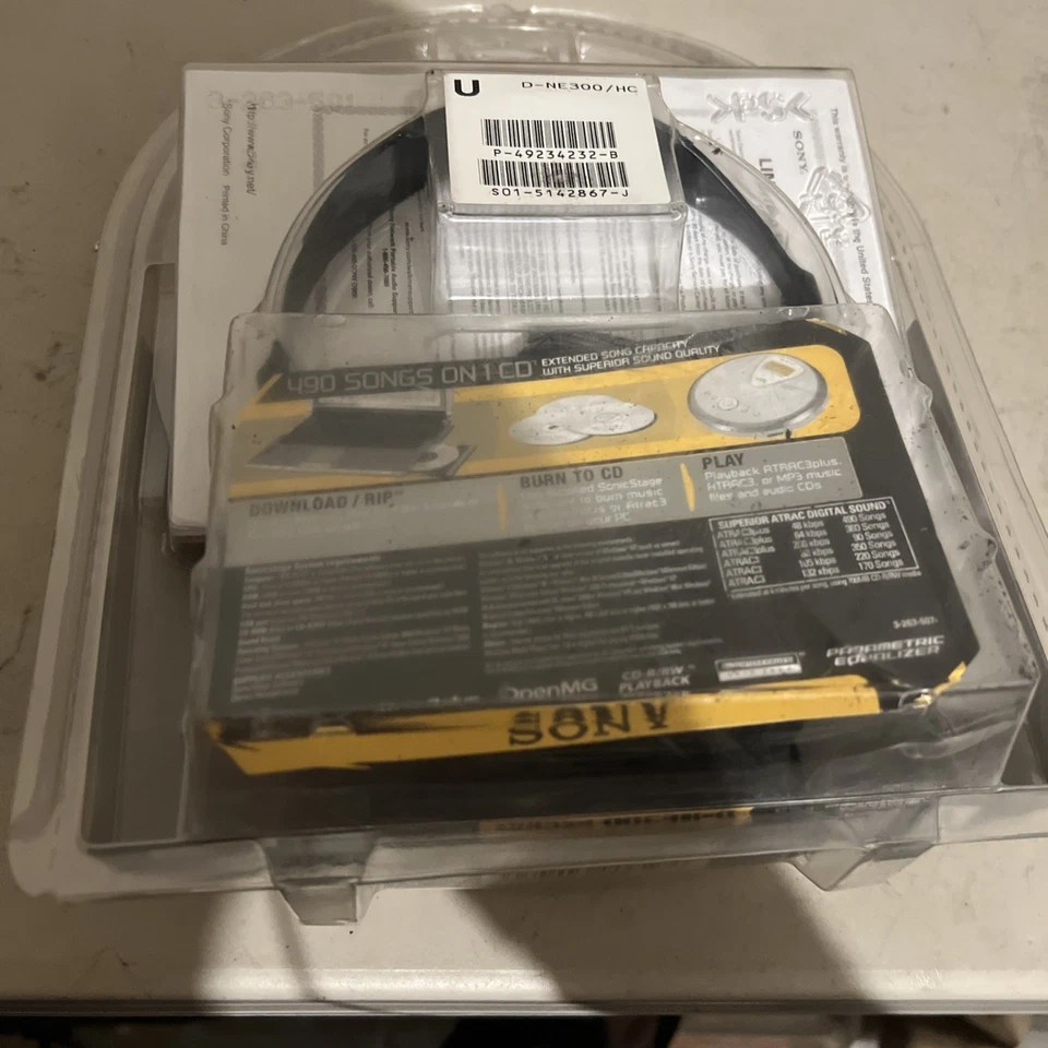 Sony Psyc D-NF300 CD Walkman Gris Atrac3 Plus MP3 TV/Clima/FM/AM Sonic Stage Foto 2 de 3