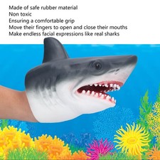 _ Hand Puppet Realistic Soft Rubber Storytelling Role Play Head Glove