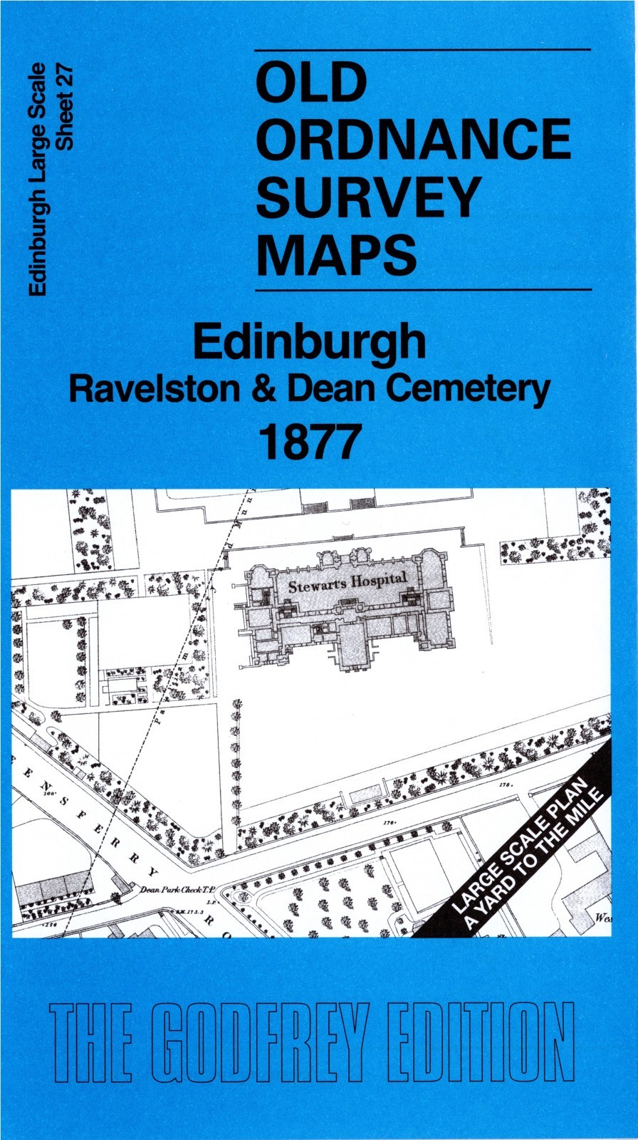 Edinburgh Ravelston, Dean Cemetery 1877 Edinburgh Large Scale 27 by Alan Godfrey