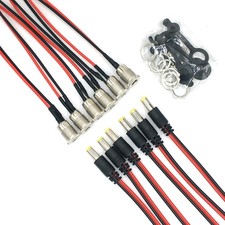 lkelyonewy 5.5 x 2.1 mm DC Power Jack Socket Threaded Female Panel Mount Conn...