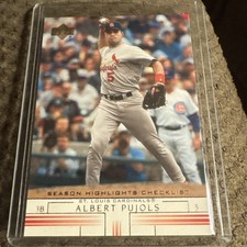 2002 Upper Deck - Season Highlights Checklist Albert Pujols #499