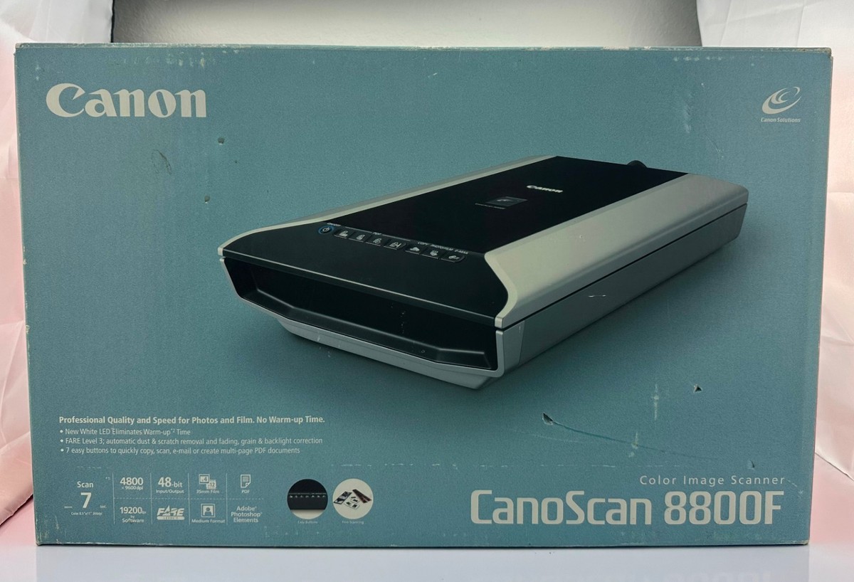 Canon Color Flatbed Scanner CanoScan 8800F Tested Works Great