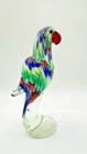 Hand Blown Murano Art Glass Parrot Figurine 7.5"