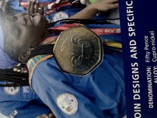 100 Years of Adventure United Kingdom Commemorative Fifty Pence Coin Scouts GB