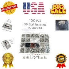 1000pcs Universal RC Screw Kit Screws Assortment Set, Hardware Fasteners for ...