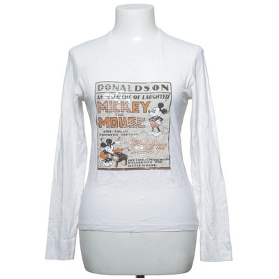 Donaldson, Langarmshirt, Größe: M, Weiß/Mehrfarbig, Print, Damen #rLP