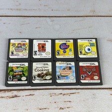 Lot of 8 Nintendo DS Games Cartridges Only Mixed Titles — Used