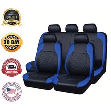 Auto High Universal Pu Leather Waterproof Car Seat Covers Full Interior Seat Set