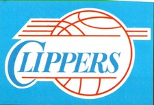 Vintage 1986 Super Canasta Spanish NBA Sticker Team Logo: Los Angeles Clippers