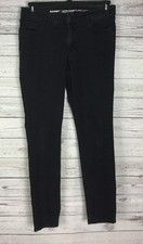 Old Navy Women  s Black Mid Rise Super Skinny Stretch 5-Pocket Jeans Size 8R