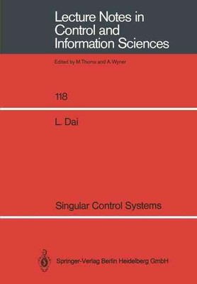 Singular Control Systems by Liyi Dai (English) Paperback Book